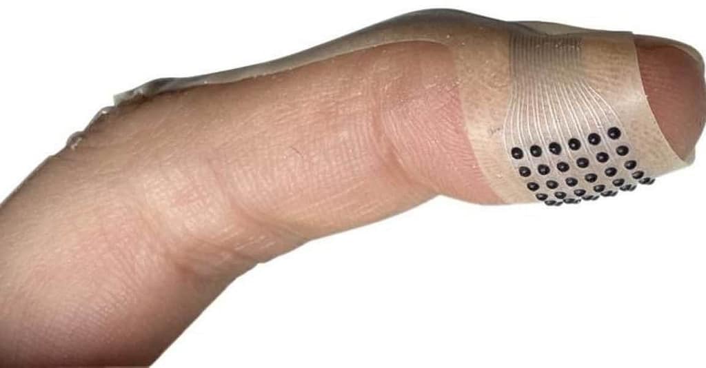 Ultra-Thin Finger Patch Recreates Touch With Human-Level Precision ultra thin finger patch recreates touch with human level precision