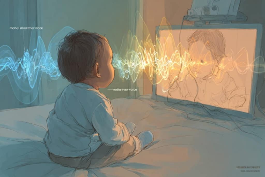Babies’ Brains Tune In to Mom’s Voice and Shift How They See New Faces babies’ brains tune in to mom’s voice and shift how they see new faces
