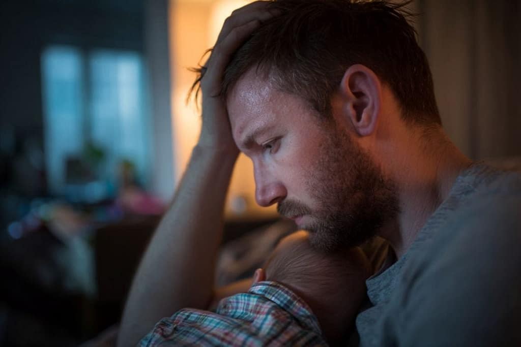 Paternal Depression Spikes One Year After Childbirth paternal depression spikes one year after childbirth