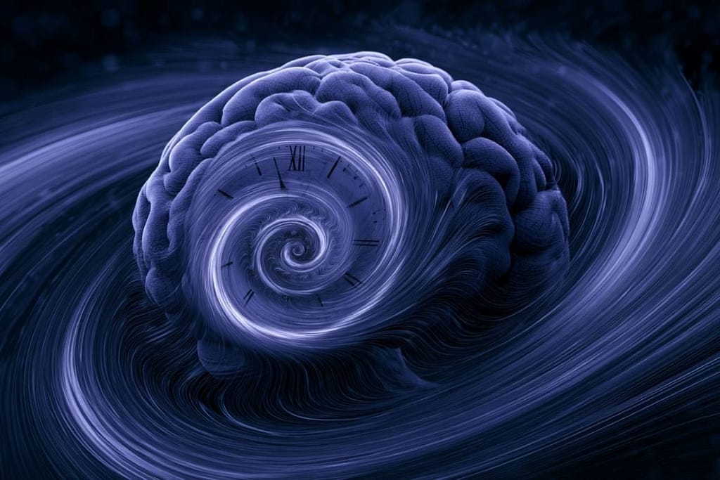 Rotating Spiral Brain Waves Act as a Space-and-Time Clock rotating spiral brain waves act as a space and time clock